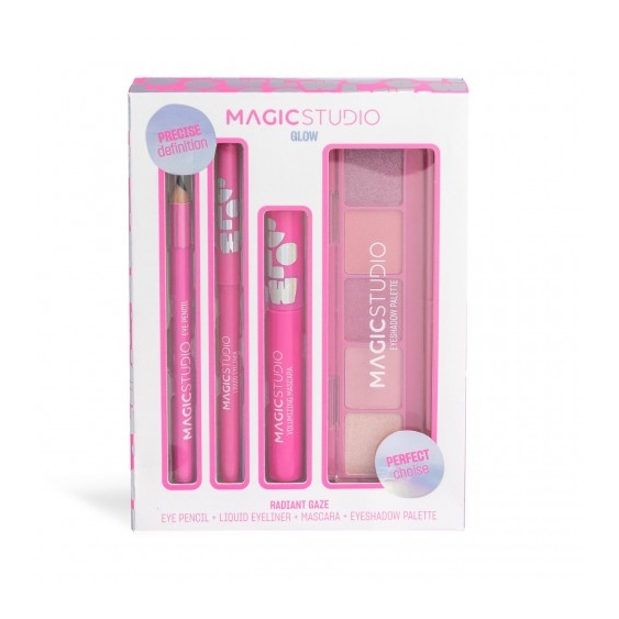 Magic Studio Radiant Gase - Eye Pencil + Liquid Eyeliner + Mascara + Eyeshadow Palette