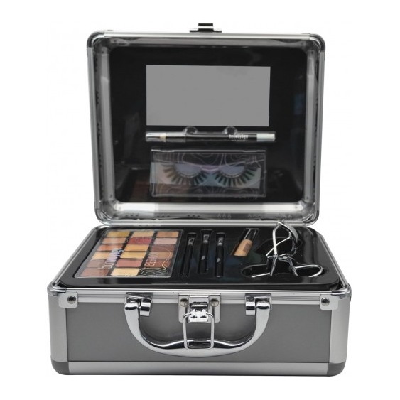 Markwins Bon Voyage All Bout My Eyes - Set di trucchi + ciglia finte + palette ombretti + eyeliner + piegaciglia + pennelli make
