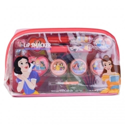 Lip Smacker Disney Princess Essential Makeup Bag - 2 Lucidalabbra Brillani + 3 Creme Illuminanti + 2 Lucidalabbra Liquidi