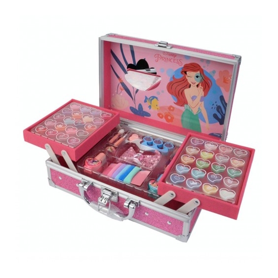 Markwins Valigia Dei Trucchi Makeup Traincase - 20 Creme Scintillanti + 20 Lucidalabbra + Balsamo Labbra + 2 Smalti Per Unghie