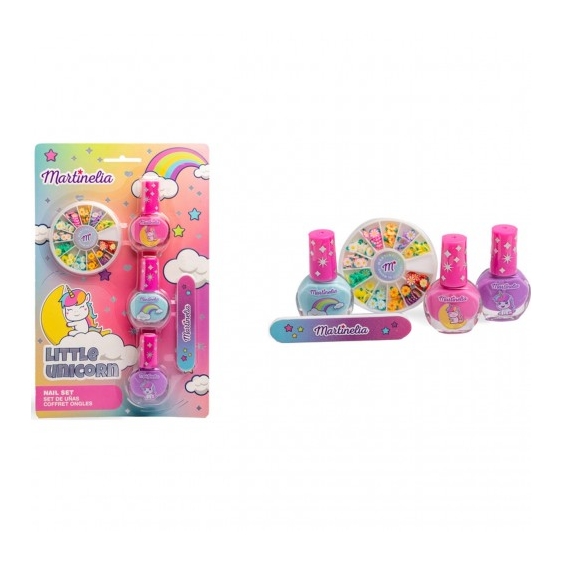 Martinelia Little Unicorn Set Nail - 3 Smalti per Unghie + Decorazioni per Unghie Assortite