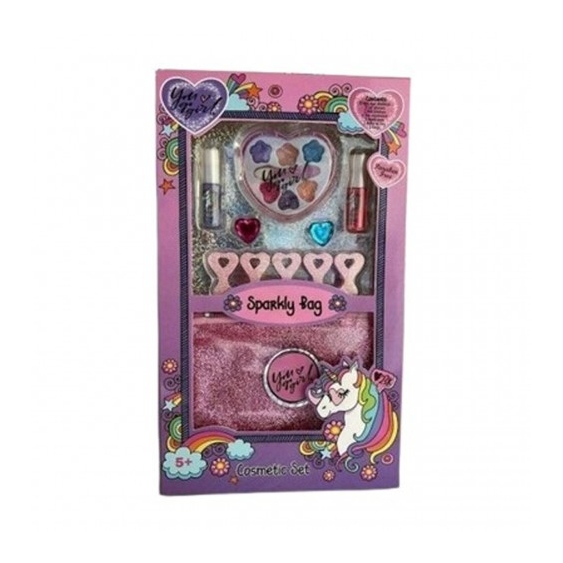 You Go Girl Sparkly Bag - Pochette Elegante + Mini Palette Occhi + Smalti Unghie