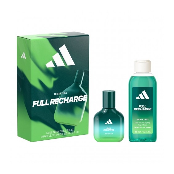 Adidas Vibes Full Recharge - Eau de Parfum 30 ml + Shower Gel 100 ml