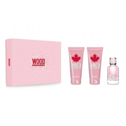 Dsquared2 Wood - Eau de Toilette Donna 50 ml Vapo + Bath & Shower Gel 50 ml + Body Lotion 50 ml
