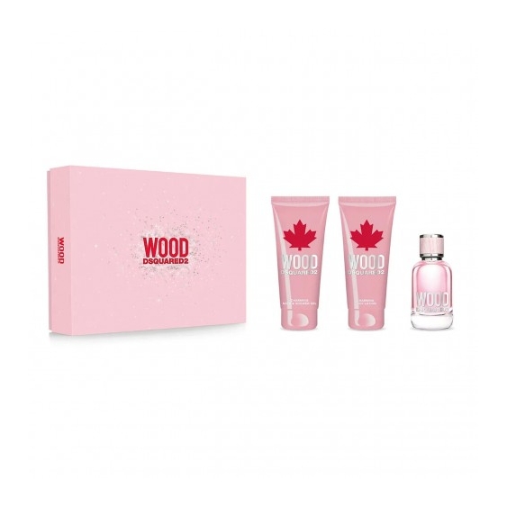 Dsquared2 Wood - Eau de Toilette Donna 50 ml Vapo + Bath & Shower Gel 50 ml + Body Lotion 50 ml