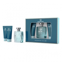 Sergio Tacchini Ocean's Club - Eau de Toilette Uomo 100 ml + Shower Gel 100 ml + Aftershave Balm 100 ml