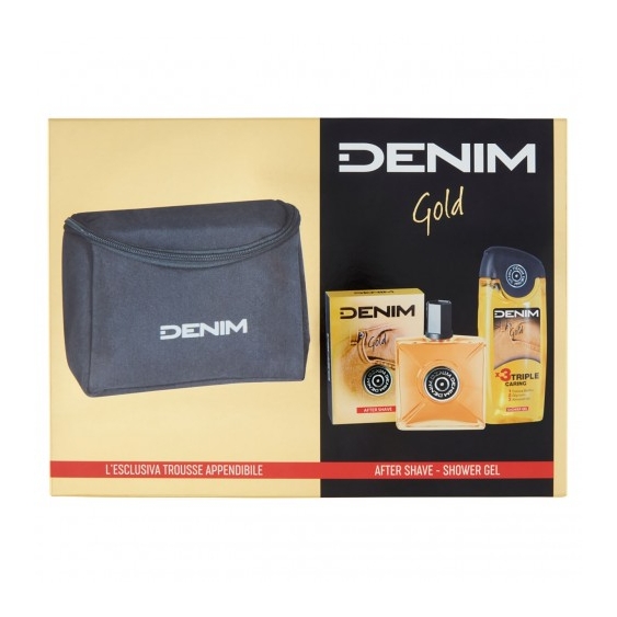 Denim Gold - After Shave 100 Ml + Shower Gel 250 ml + Trousse