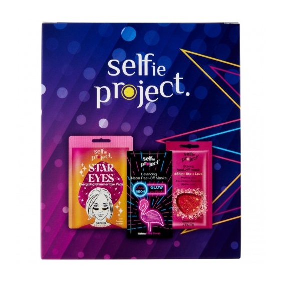 Selfie Project Galaxy & Neon Glow - Maschera Viso Galaxy + Maschera Viso Neon + Patch Occhi Star Eyes 