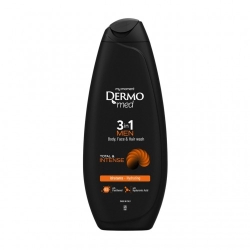 Dermomed Men Total & Intense - Bagnodoccia 3in1 per Corpo Viso e Capelli 250 ml