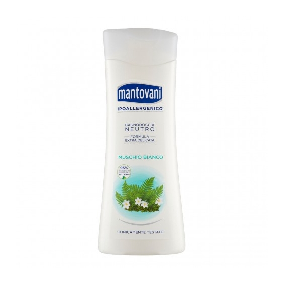 Mantovani Ipoallergenico Bagnodoccia Neutro Al Muschio Bianco 400 ml