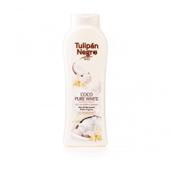 Tulipan Negro Bagnoschiuma Coco Pure White - Detergente corpo delicato e profumato 650 ml