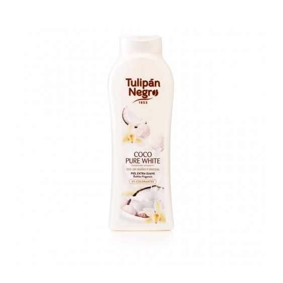 Tulipan Negro Bagnoschiuma Coco Pure White - Detergente corpo delicato e profumato 650 ml