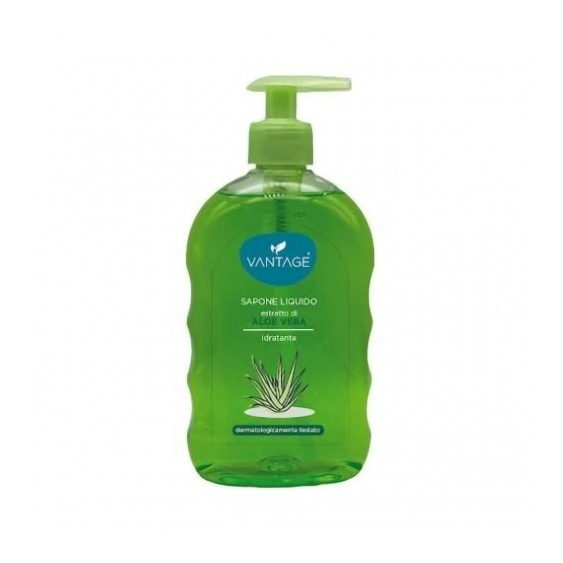 Vantage Sapone Liquido con estratto di Aloe Vera Idratante 500 ml