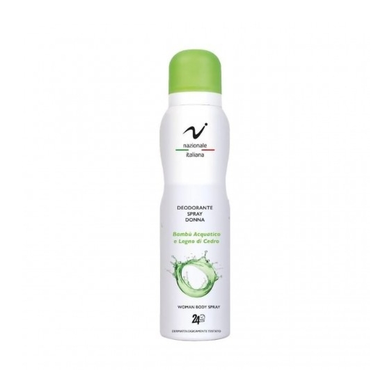 Nazionale Italiana Deodorante Spray Donna al Bambu Acquatico E Legno Di Cedro 150 ml