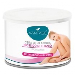 Vantage Biossido Di Titanio - Cera Depilatoria Liposolubile Per Pelli secche e delicate 400 ml