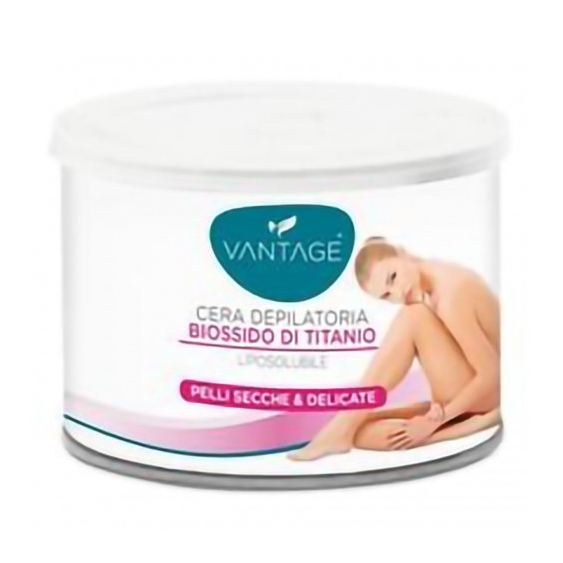 Vantage Biossido Di Titanio - Cera Depilatoria Liposolubile Per Pelli secche e delicate 400 ml