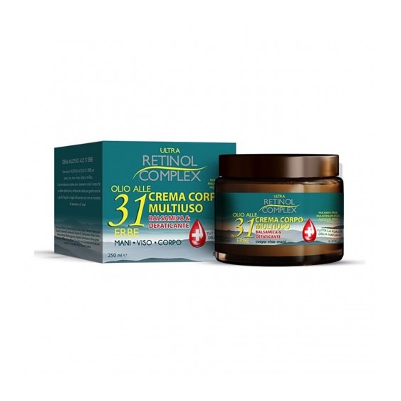 Retinol Complex Olio Alle 31 Erbe - Crema Corpo Multiuso Balsamica e Defaticante 250 ml