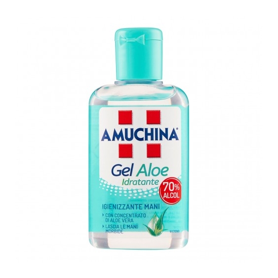Amuchina Gel Aloe Idratante 70% Alcol - Igienizzante Mani 80 ml