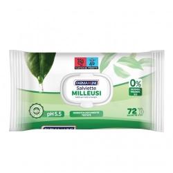 Farmaline 72 Salviette Milleusi a pH 5.5