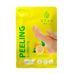 Stay Well Peeling & Softening Exfoliating Foot Mask Lemon - 2 Maschere esfolianti per i piedi al limone