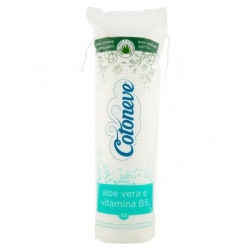 Cotoneve Dischetti di Cotone Maxi Ovali arricchiti con Aloe e Vitamina B5 60 dischetti