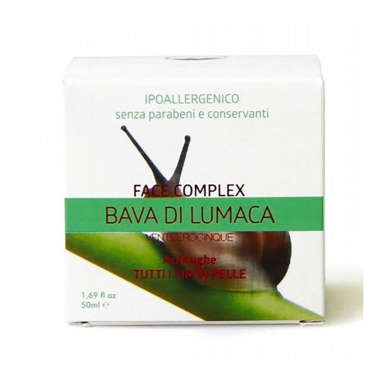 Face Complex Bava di Lumaca Ventizerocinque - Crema Antirughe Per Tutti I tipi di pelle 50 ml