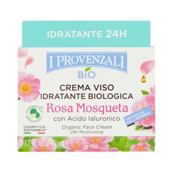 I Provenzali Bio Rosa Mosqueta - Crema Viso Idratante Biologica 50 Ml