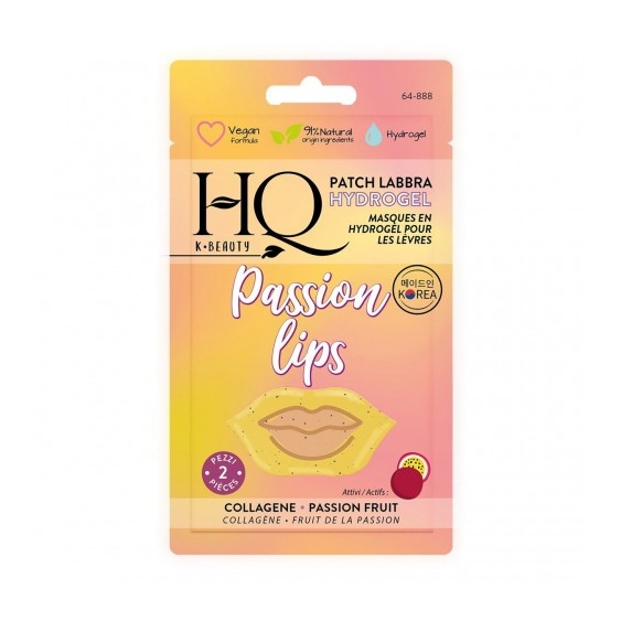 Hq Passion Lips - 2 Patch Labbra Hydrogel Con Collagene E Passion Fruit