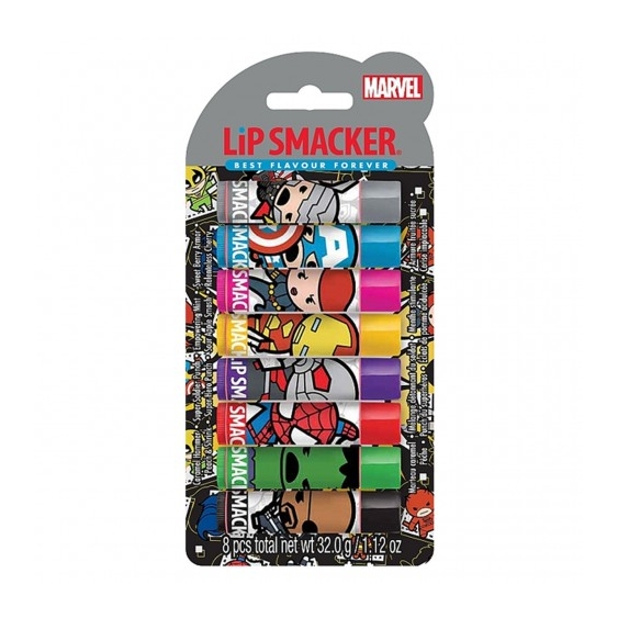 Lip Smacker Marvel Avengers Party Pack - 6 Balsami Labbra Idratanti E Protettivi