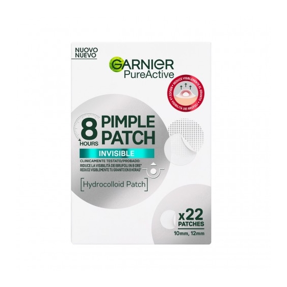 Garnier Pure Active Pimple Patch Invisible - Trattamento Anti-Brufoli Invisibile 22 Patchs