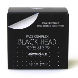 Face Complex Black Head Pore Strips Ventizerocinque - Maschera Nera Contro I Punti Neri 50 Ml