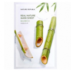 Nature Republic Real Nature Mask Sheet Bamboo - Maschera In Tessuto 23 G
