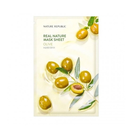 Nature Republic Real Nature Mask Sheet Olive - Maschera In Tessuto