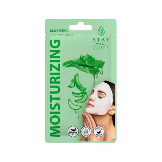 Stay Well Moisturizing Aloe Vera - Maschera Viso In Tessuto 25 Ml
