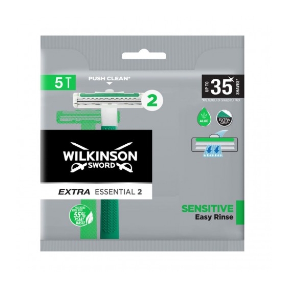 Wilkinson Sword Extra Essential 2 Sensitive - 5 Rasoi Usa E Getta