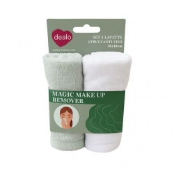 Dealo Make Up Remover - Set Di 2 Lavette Struccanti Viso Da 18X10 Cm