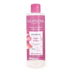 Glenova Acqua Micellare Hydra Plus - Struccante Detergente Con Collagene E Acqua Di Rose 400 Ml