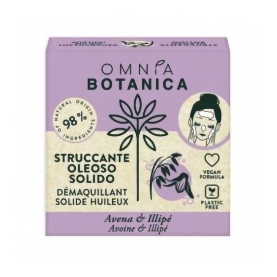 Omnia Botanica Avena E Illipe - Struccante Oleoso Solido 50 G
