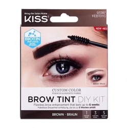 Kiss Brow Tint Diy Kit - Tinta Per Sopracciglia - Marrone