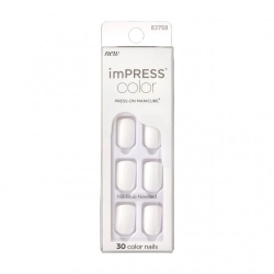 Kiss Impress Color - 30 Unghie Frosting Autoadesive