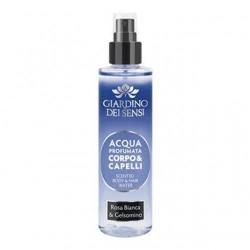 Giardino Dei Sensi Rosa Bianca E Gelsomino - Acqua Profumata Corpo E Capelli 110 Ml