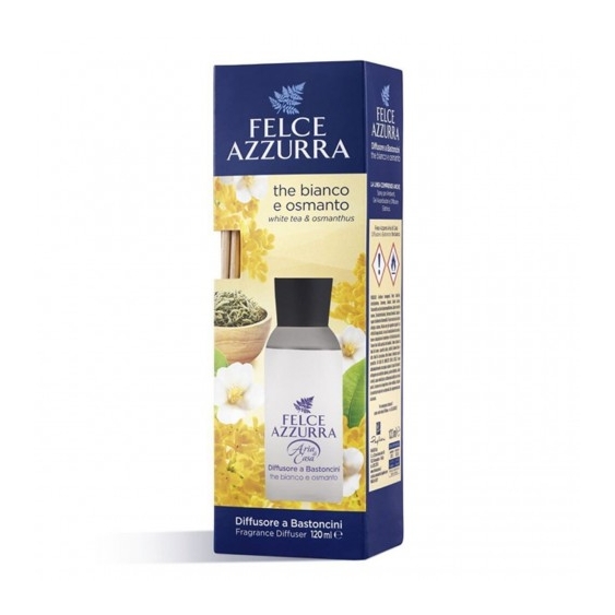 Felce Azzurra The Bianco E Osmanto - Diffusore A Bastoncini 120 Ml