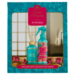 Tesori D'Oriente Ayurveda - Diffusore A Bastoncini 250 Ml + Spray Aromatico Per Ambienti 200 Ml