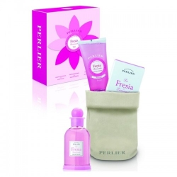 Perlier Fresia Di Lanzarote - Doccia Schiuma 200 Ml + Sapone Liquido 300 Ml + Eau De Toilette 100 Ml