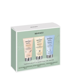 Biopoint Shower Treat - Bagnocrema addolcente 200 ml + Bagno olio setificante 200 ml + Bagnocrema idratante 200 ml