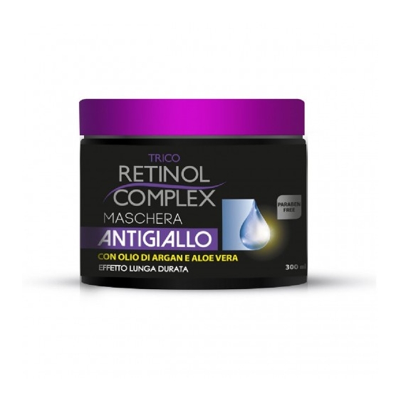 Retinol Complex Trico Maschera Antigiallo Con Olio Di Argan E Aloe Vera 300 Ml