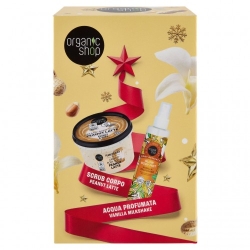 Organic Shop Scrub Corpo Peanut Latte 250 ml + Acqua Profumata Vanilla Milkshake 100 ml
