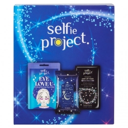 Selfie Project Maschera Viso Galaxy + Salviette Struccanti Sleeping Beauty + Patch Occhi Eye Love U