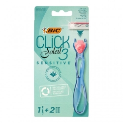 Bic Click Soleil 3 Sensitive - Rasoio con Manico E 2 Ricambi
