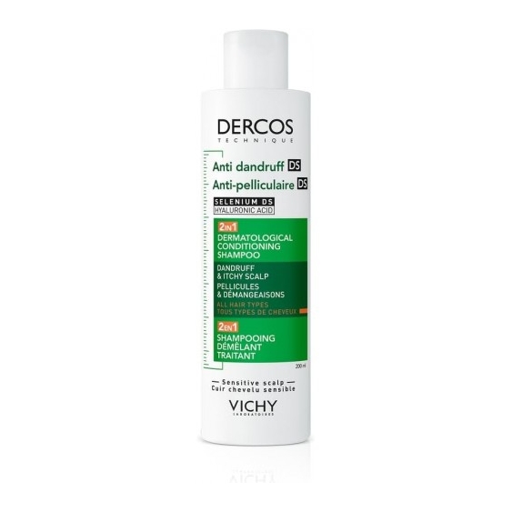 Dercos Anti Dandruff Ds 2in1 - Shampoo Riequilibrante E Idratante 200 Ml